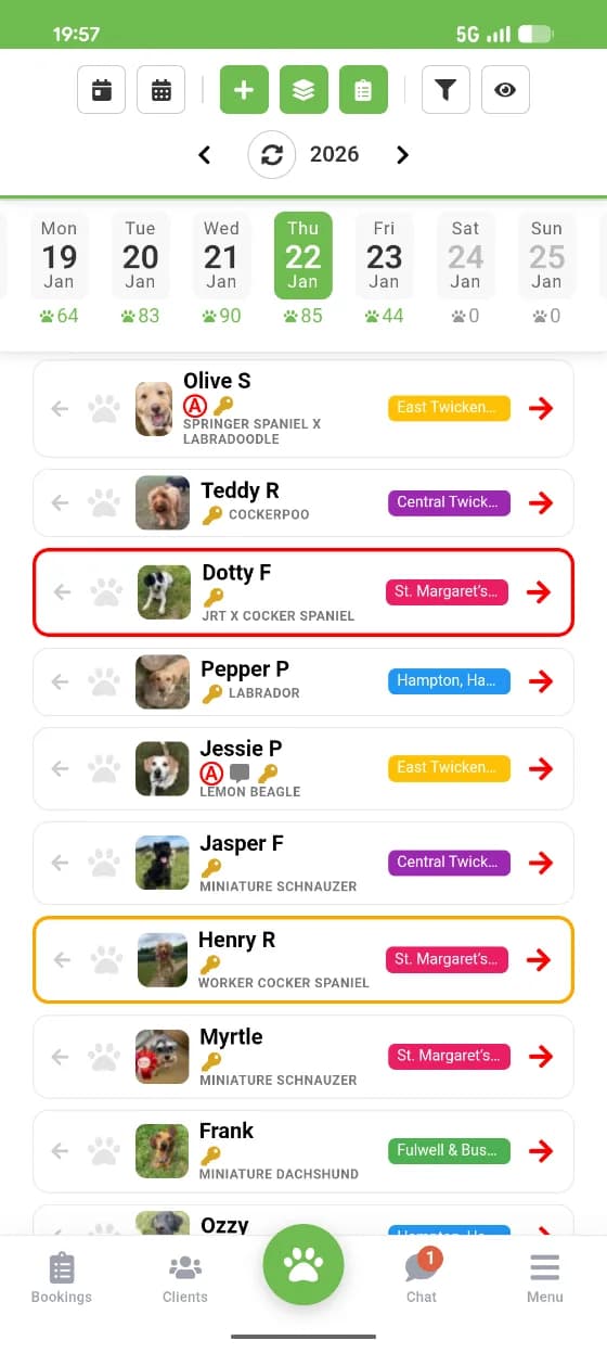 My Pet Walker app screenshot