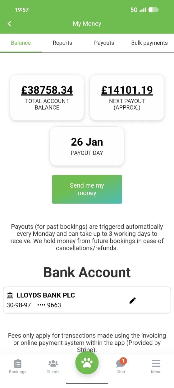 My Pet Walker app screenshot