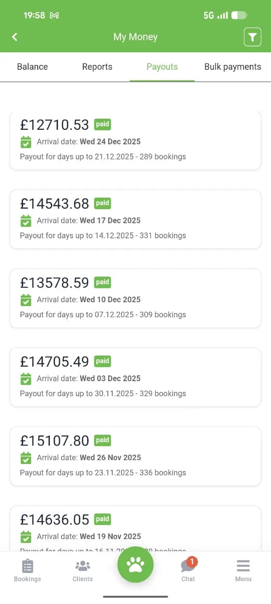 My Pet Walker app screenshot
