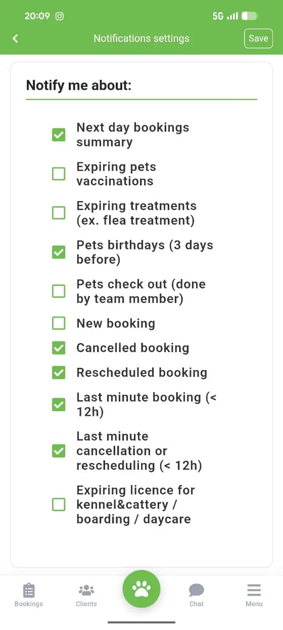 My Pet Walker app screenshot
